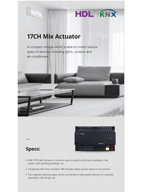 KNX 17&19CH Mix Actuator