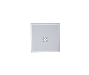 Tile_1 Port Coax Cable TV Wall Plate (BBTV)