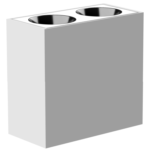2-Bulb Grid Light Inset with ON-OFF