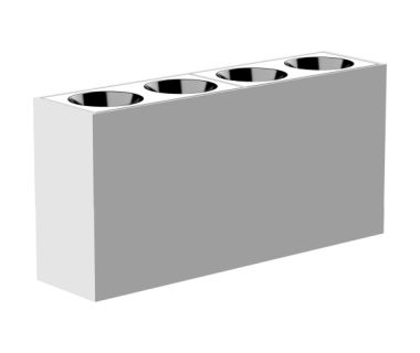 4-Bulb Grid Light Inset with ON-OFF