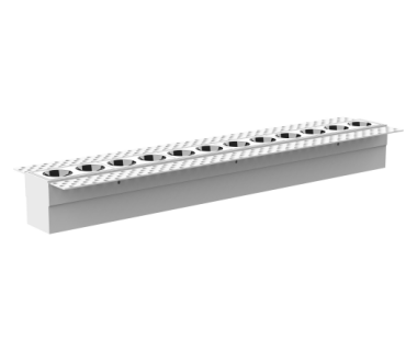 12-Bulb Pre-embedded Grid Light Inset with ON-OFF