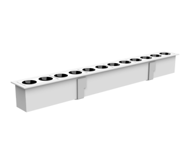 12-Bulb Recessed Grid Light(Dual-color temperature dimming)