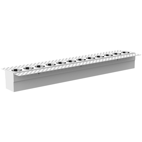 12-Bulb Mini Pre-embedded Grid Light (Single-color temperature dimming)