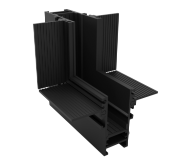 Vertical Corner with black painted ﬁnish