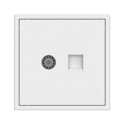 Tile Series TV and Ethernet Outlet 2.1