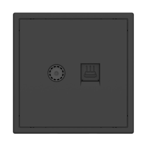 Tile Series TV and Ethernet Outlet 2.1