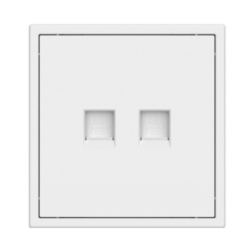 Tile Series 2 Port Ethernet Wall Outlet 2.1
