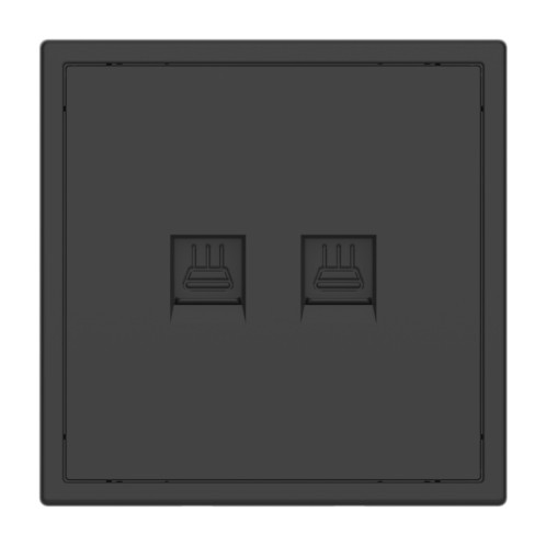 Tile Series 2 Port Ethernet Wall Outlet 2.1