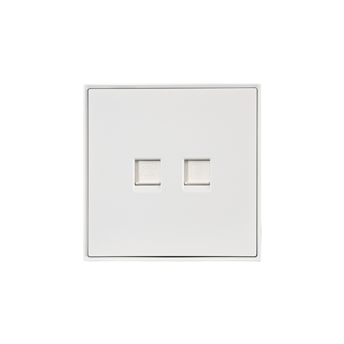 Inkslab Series 2 Port Ethernet Wall Outlet