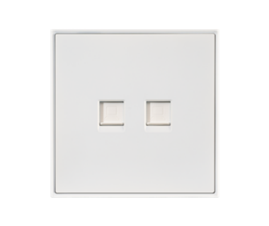Inkslab Series 2 Port Ethernet Wall Outlet