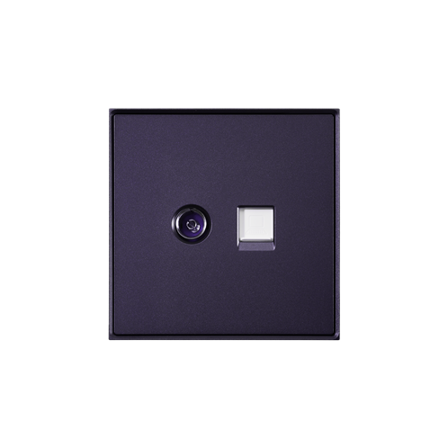 Inkslab Series TV and Ethernet Outlet
